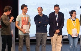 Our students Berker Şenol, Figali Taho, Gökhan Şimsek and Mert Aytöre won the algorithmic challenge of Credit Suisse at Lauzhack 2017